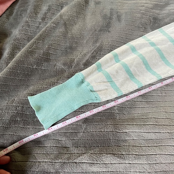 NWT Jennifer T. Knit couture, Striped Cardigan, Size Medium - Picture 6 of 6